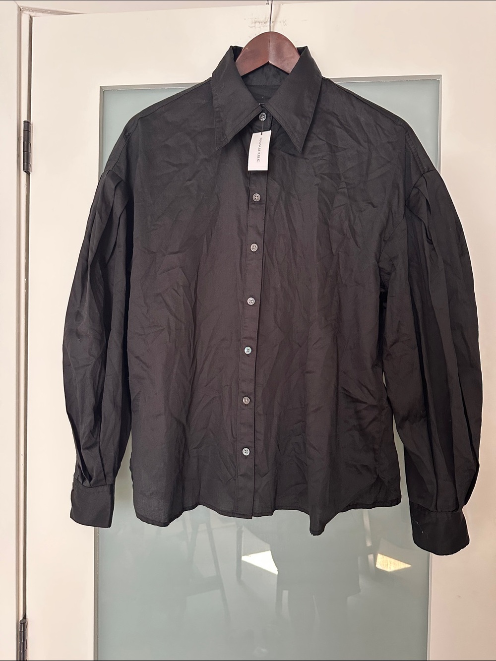 Banana Republic Black Button-Up Women's Blouse